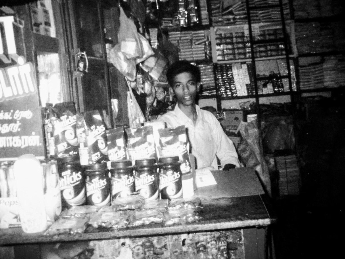 A younger Raja in the family shop in Sattur