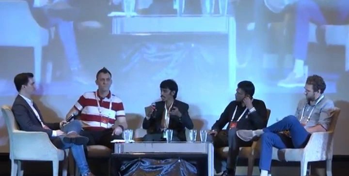 Panel on stage