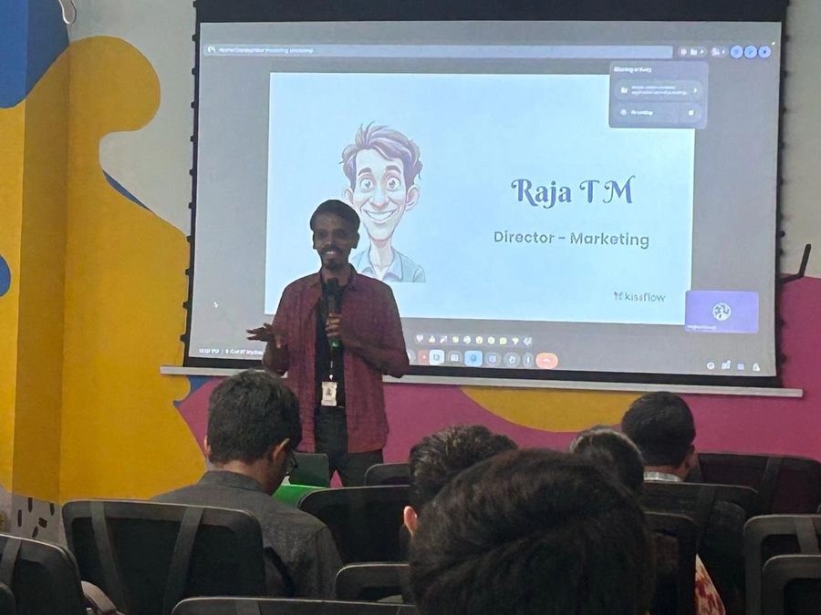 Presenting with title slide